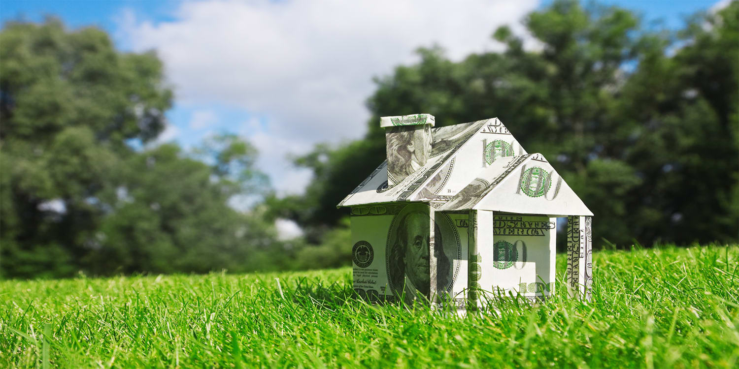 House made of money - cash home seller concept